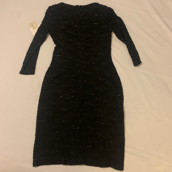 6 NWD Evan Picone black silver metallic dress - Picture 8 of 8